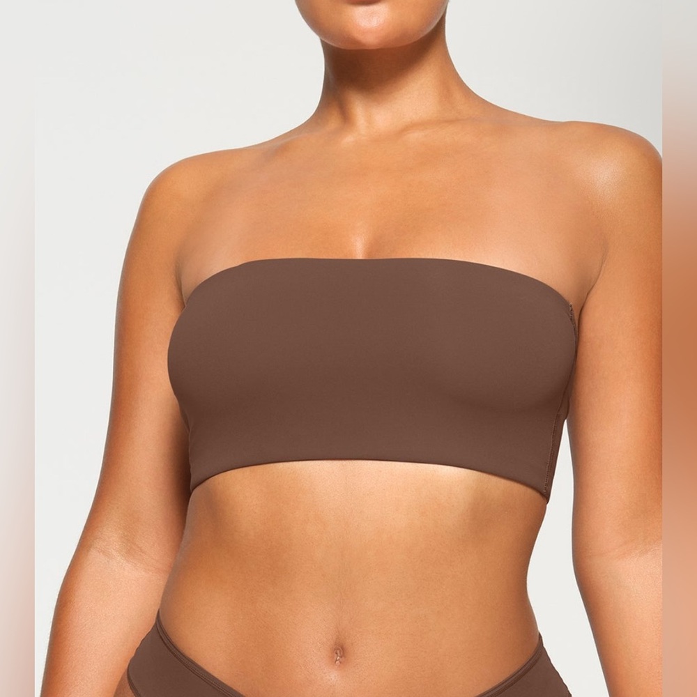 Skims Brown Oxide Color Bandeau Tube Top Y2k Might Fit Best A Medium Or Large
